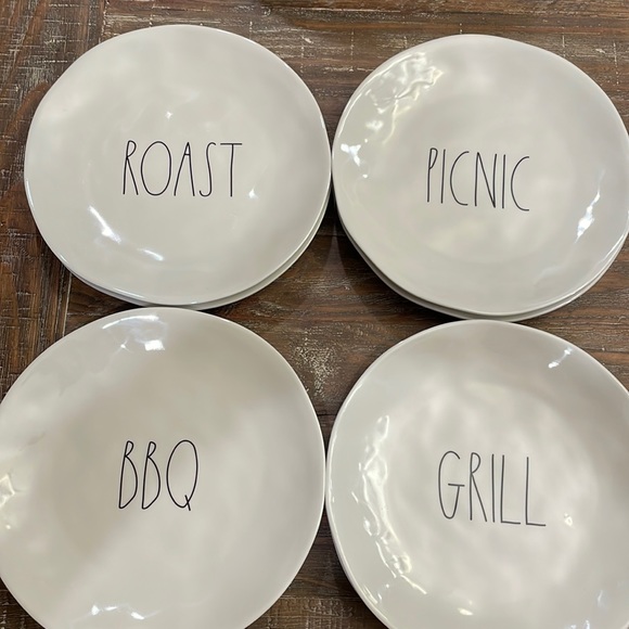 Rae Dunn melamine plates - Picture 1 of 1